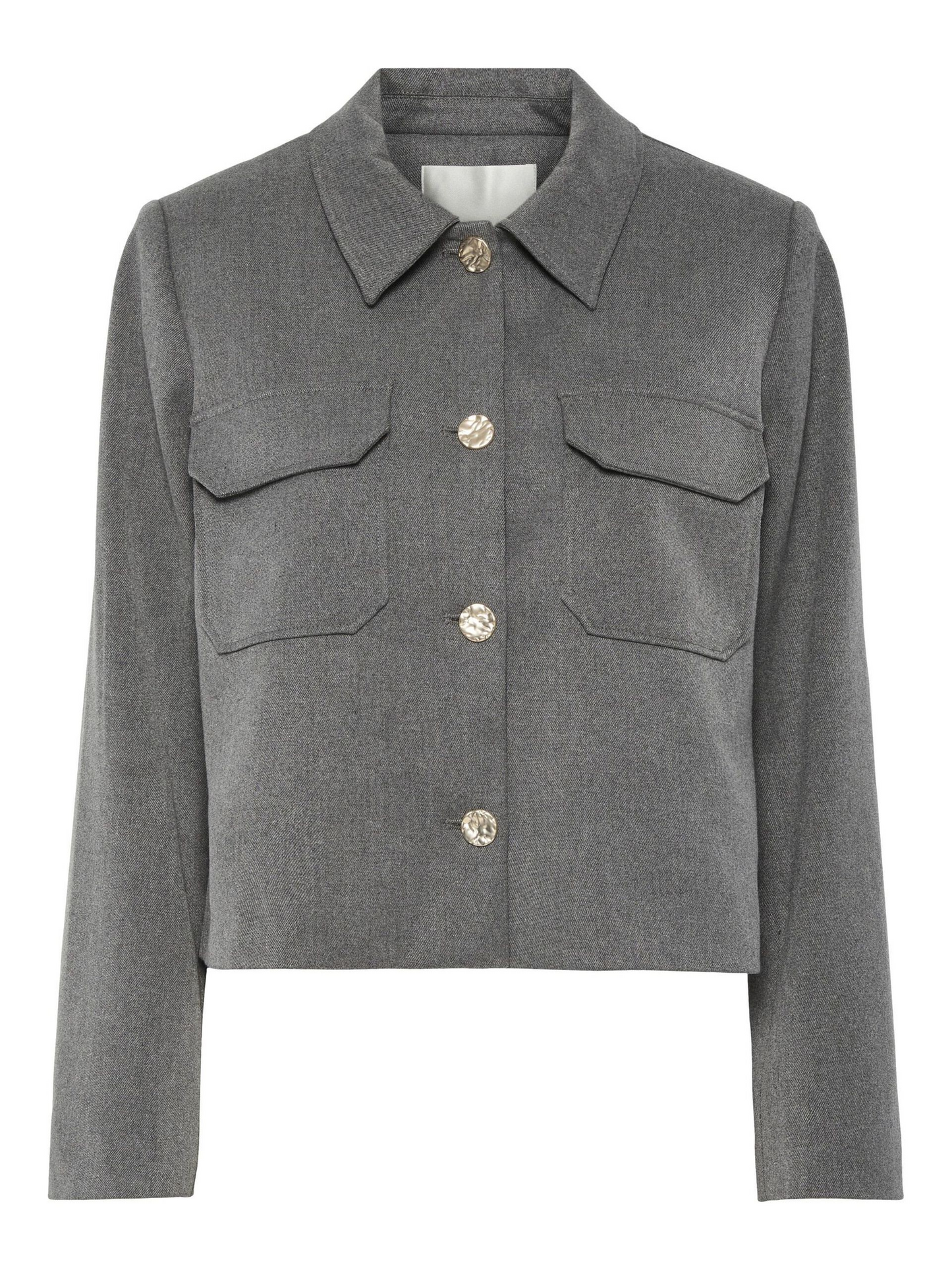 Classic Grey Cropped Blazer