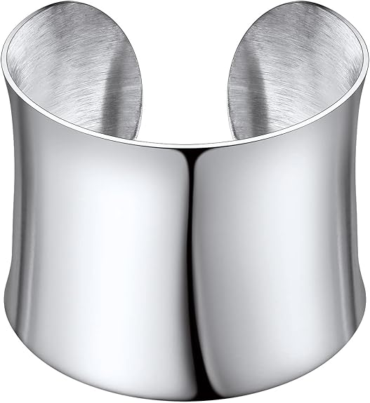 Silver Wide Cuff Bracelet