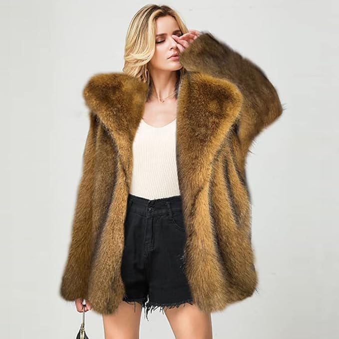 Luxury Faux Fur Oversized Coat